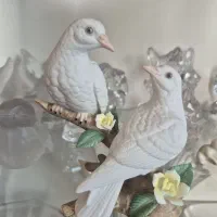 مجسمه دو کبوتر برند معروف گوبل ژاپن