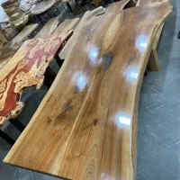 انواع میز نهار خوری و میز تلویزیون چوب روستیک گردو