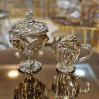 سرویس پذیرایی ۶ نفره کریستال ماکائو شامپاینی|ظروف سرو و پذیرایی|رشت, شهرک پردیسان|دیوار