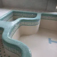 کاشیکاری استخر وجکوزی وسونا بخار