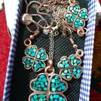 نیم ست طلاروس فیروزه نیشابور|جواهرات|بستان آباد, |دیوار