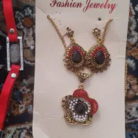 بدلیجات نیم ست زنانه گردنبند و گوشواره