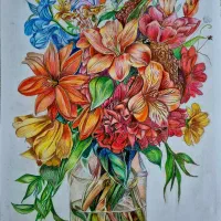 فروش و سفارش نقاشی های مداد رنگی از طبیعت