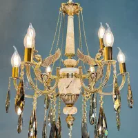 لوستر سنگی فــرشــته ۹شاخه/تعویض لوستر کهنه بانو