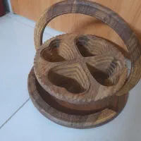 آجیل خوری،میز ،سطل چوبی