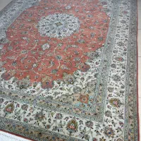 جفت درحدنو فرش ۹متری دستباف کرک کاشان گل ابریشم|فرش|تهران, دریاچه شهدای خلیج فارس|دیوار