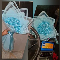 دسته گل روبانی