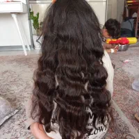 موی مشکی طبیعی سالم وبدون رنگ وحنا