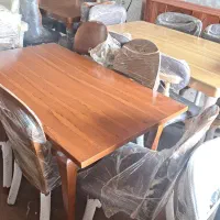 ۶نفره نهارخوری پشت چوب کف پارچه|میز و صندلی غذاخوری|رشت, کوی حسینی|دیوار