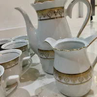 سرویس چایخوری ۱۰عدد فنجان،قوری.قندان.شیرخوری|ظروف سرو و پذیرایی|اصفهان, شهرک ولیعصر|دیوار