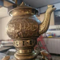 سماور برنجی|کلکسیون اشیاء عتیقه|سبزوار, قصبه غربی|دیوار