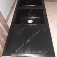 سینک گرانیتی با رگه های طلایی