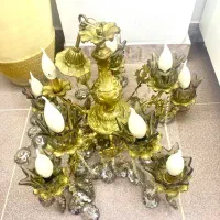 لوستر برنز ده لامپی و لوستر اشپزخانه