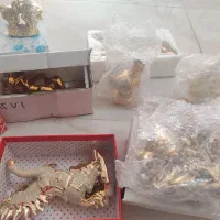 دکوری طلایی کاملاً نو و داخل کارتن|صنایع دستی و سایر لوازم تزئینی|زاهدان, |دیوار