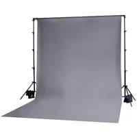 فون بک گراند خاکستری مخمل با پایه Backdrop 5x3
