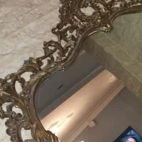 آینه کنسول برنزی ۴۵ ساله|بوفه، ویترین، کنسول|رودهن, |دیوار