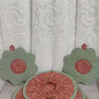 دمکنی اقتصادی شامل سه عدد دمکنی و دو عدد دستگیره|سفره، حوله، دستمال آشپزخانه|بجنورد, |دیوار