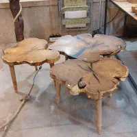 جلو مبلی و میز عسلی چوب توت /رزین و روستیک|مبلمان خانگی و میز عسلی|شیراز, بازار|دیوار