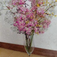 گل با گلدان در حد نو|گل مصنوعی|شهریار, شهریار|دیوار