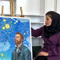 پرتره سیاهقلم سفارش چهره|تابلو، نقاشی، عکس|خمینی‌شهر, |دیوار