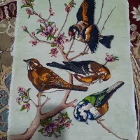 تابلوفرش تمام ابریشم زمینه