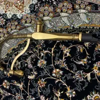 شیر سینک ظرفشویی طلایی فنری