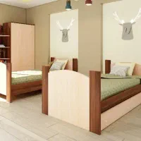 تخت دوطبقه مدل رویال|تخت و سرویس خواب|رشت, حومه رشت|دیوار