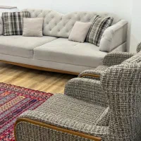 مبلمان نیم ست|مبلمان خانگی و میز عسلی|بجنورد, |دیوار