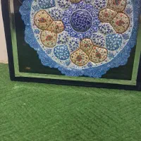 ظرف سنتی، شکلات خوری مسی، بشقاب میناکاری|ظروف سرو و پذیرایی|اصفهان, ابر|دیوار