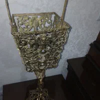 ست جاسطل و جا دستمال کاغذی برنجی سنگین۶.۶۵ کیلوگرم
