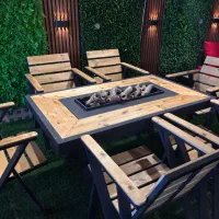 صندلی روستیکV/میزآتشدان مدرن گازی/زغالی رستورانی|کافی‌شاپ و رستوران|تهران, حکیمیه|دیوار