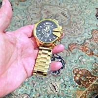 ساعت مچی مردانه سه موتوره با گردنبند و دستبند
