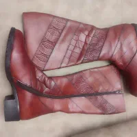 چکمه چرمی زنانه