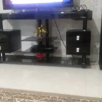 میز تلویزیون شیشه ای