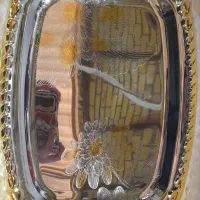 سینی دور طلایی|ظروف سرو و پذیرایی|ملکشاهی, |دیوار