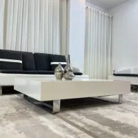 مبل چرم راحتی پایه استیل|مبلمان خانگی و میز عسلی|گرگان, |دیوار