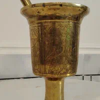 هاونگ ودسته قدیمی جنس برنج