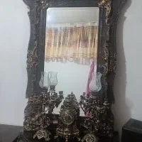 آیینه و شمعدان|صنایع دستی و سایر لوازم تزئینی|ازنا, |دیوار