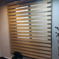 پرده زبرا طرح چوب|پرده، رانر، رومیزی|تهران, امانیه|دیوار