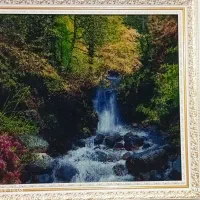 تابلو فرش آبشار دست بافت