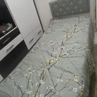 تخت خواب فلزی روتختی خوشخواب تخت یک نفره|تخت و سرویس خواب|رضویه, |دیوار