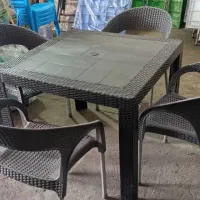 صندلی پلاستیکی حصیری دسته دار کد 6008|صندلی و نیمکت|اهواز, ناحیه صنعتی کارون|دیوار