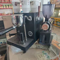 قهوه ساز نیمه صنعتی همراه آسیاب تمیزخشک