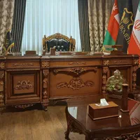 میزپایه فلزی مدرن صفحه ام دی اف هایگلاس شیشه وکیوم|مبلمان اداری|آمل, |دیوار