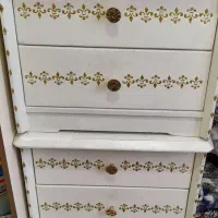 دراور چهارکشو وپاتختی دوعددباشیشه روی دراور|جاکفشی، کمد، دراور|تهران, تهرانپارس شرقی|دیوار