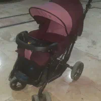 کالسکه و کریر دلیجان زرشکی در حد نو