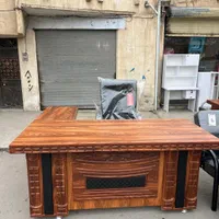 میز مدیریت ال ۱۸۰ در ۸۰ با صندلی مدیریتی سام صفر