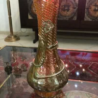 گلدان زنگاری امریکایی قدیمی انتیک