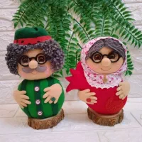 عروسک نمدی یلدایی|صنایع دستی و سایر لوازم تزئینی|گرگان, |دیوار