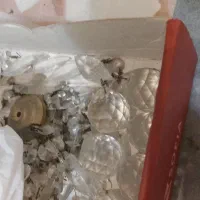 دو عدد لوستر ۶ و ۸ شاخه مدل چک کریستالی|لوستر و چراغ آویز|رشت, خمیران زاهدان|دیوار